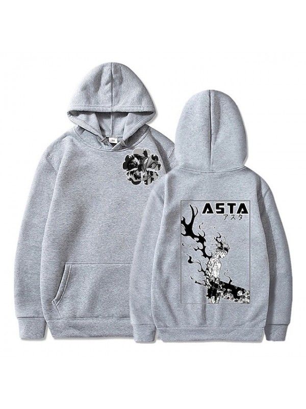 Inspired by Black Clover Cosplay Anime Cartoon Polyster Print Harajuku Graphic Kawaii Hoodie For Men's / Women's #8772124