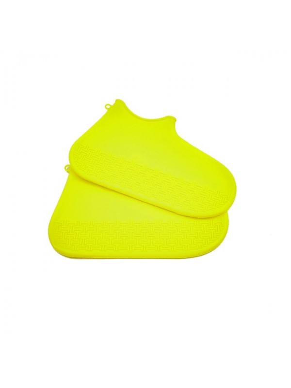 Silicone Rain Shoe Cover Waterproof Rainy Day Non-slip Thickened Wear-resistant Bottom Environmental Protection Shoe Cover Rainy Day Boys and Girls Universal #9035005