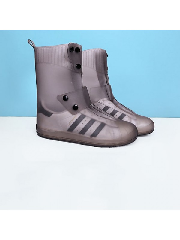 Rainproof Shoe Cover Non-slip Thickening Wear-resistant Waterproof Shoe Cover Rain Boots Women's Rainy Riding Adult Silicone Shoe Cover #9035002
