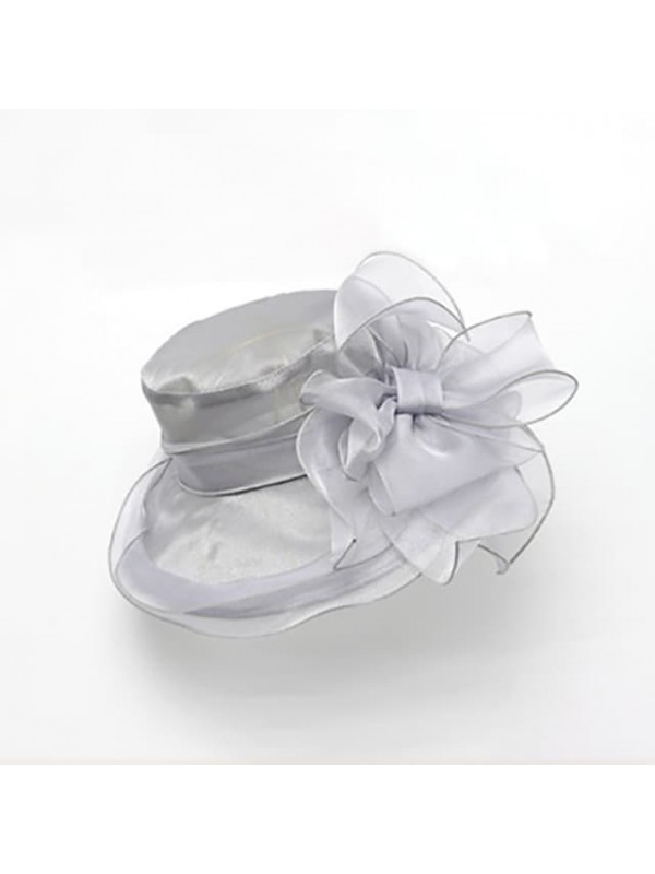 Retro Organza Headwear with Lace-up 1 PC Party / Evening / Horse Race Headpiece #8625808