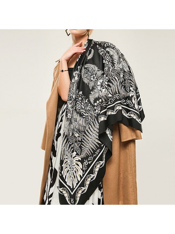 Sleeveless Ladies Polester / Cotton Blend Party / Party Evening Women's Wrap / Women's Scarves With Pattern / Print #9024832