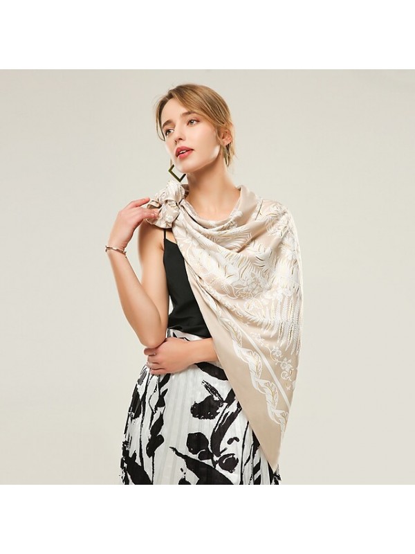 Sleeveless Ladies Polester / Cotton Blend Party / Party Evening Women's Wrap / Women's Scarves With Pattern / Print #9024832