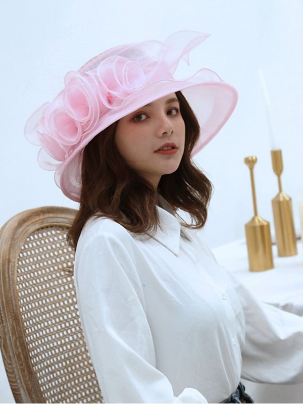 Women's Classic & Timeless Bucket Hat Sun Hat Dailywear Holiday Outdoor Floral Floral Wine Beige Hat Portable Windproof Comfort #9020413