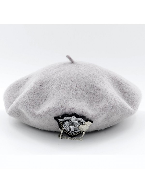 Women's Beret Hat Party Wedding Street Pure Color Wine Black Hat Red GreenFall Winter Newsboy Cap #8845369