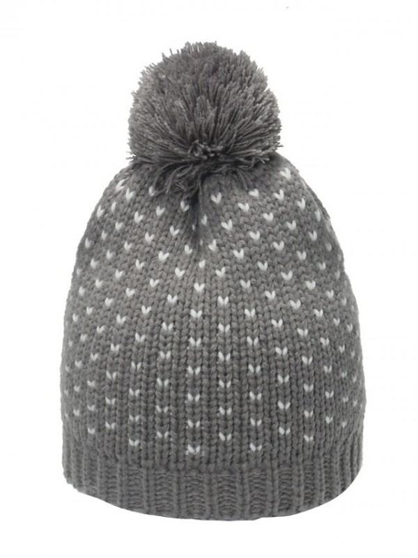 Women's Casual Beanie / Slouchy Dailywear Park Knit Print Heart Grey Beige Hat Portable Sun Protection Warm #8980068