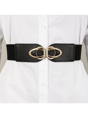 Women's Wide Belt Daily Tea Party Black Brown Belt Pure Color / Fall / Winter / Spring / Summer #8870459