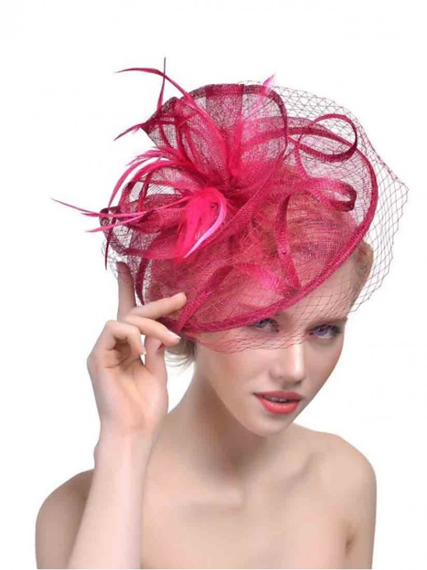 Women's Hair Clip Party Party Solid Color Headwear / Black / Yellow / Red / Blue / Purple #8774508