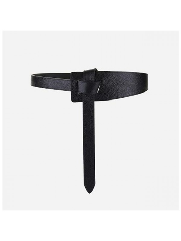 Women's Wide Belt Party Street Dailywear Daily Black White Belt Pure Color Red Brown Khaki Fall Winter #8538061